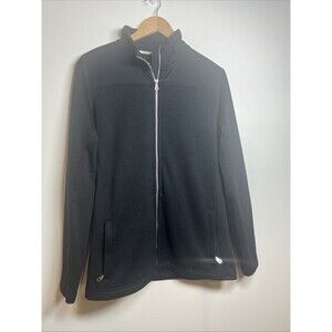 Straight Down Golf Full Zip Up Jacket Women’s XL Black‎ Athletic